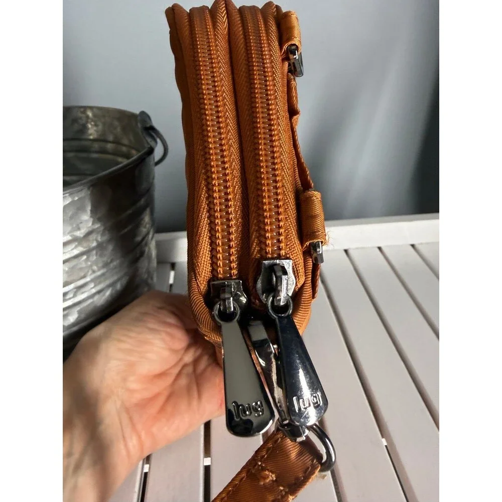 Lug QUICKSTEP CONVERTIBLE WALLET Copper Brown. NWOT